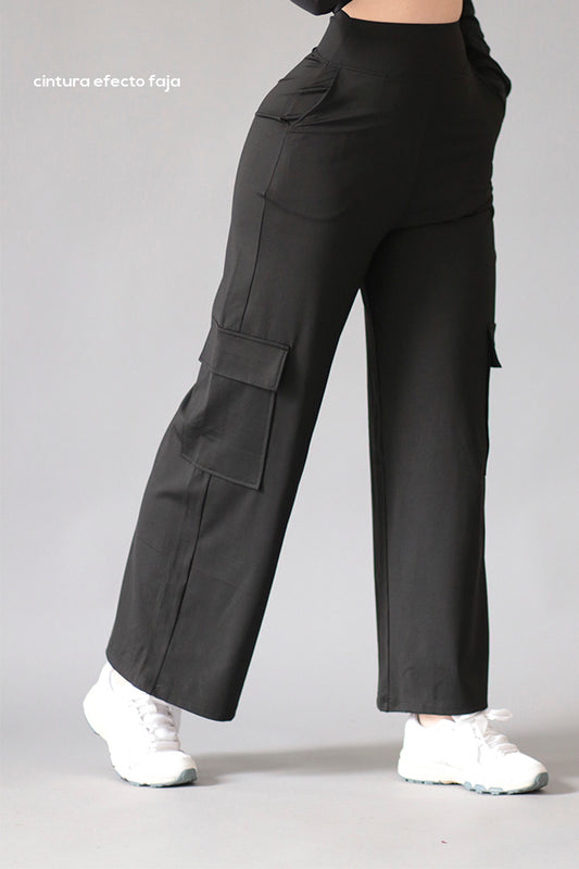 Pants Cargo Wide Leg Efecto Faja