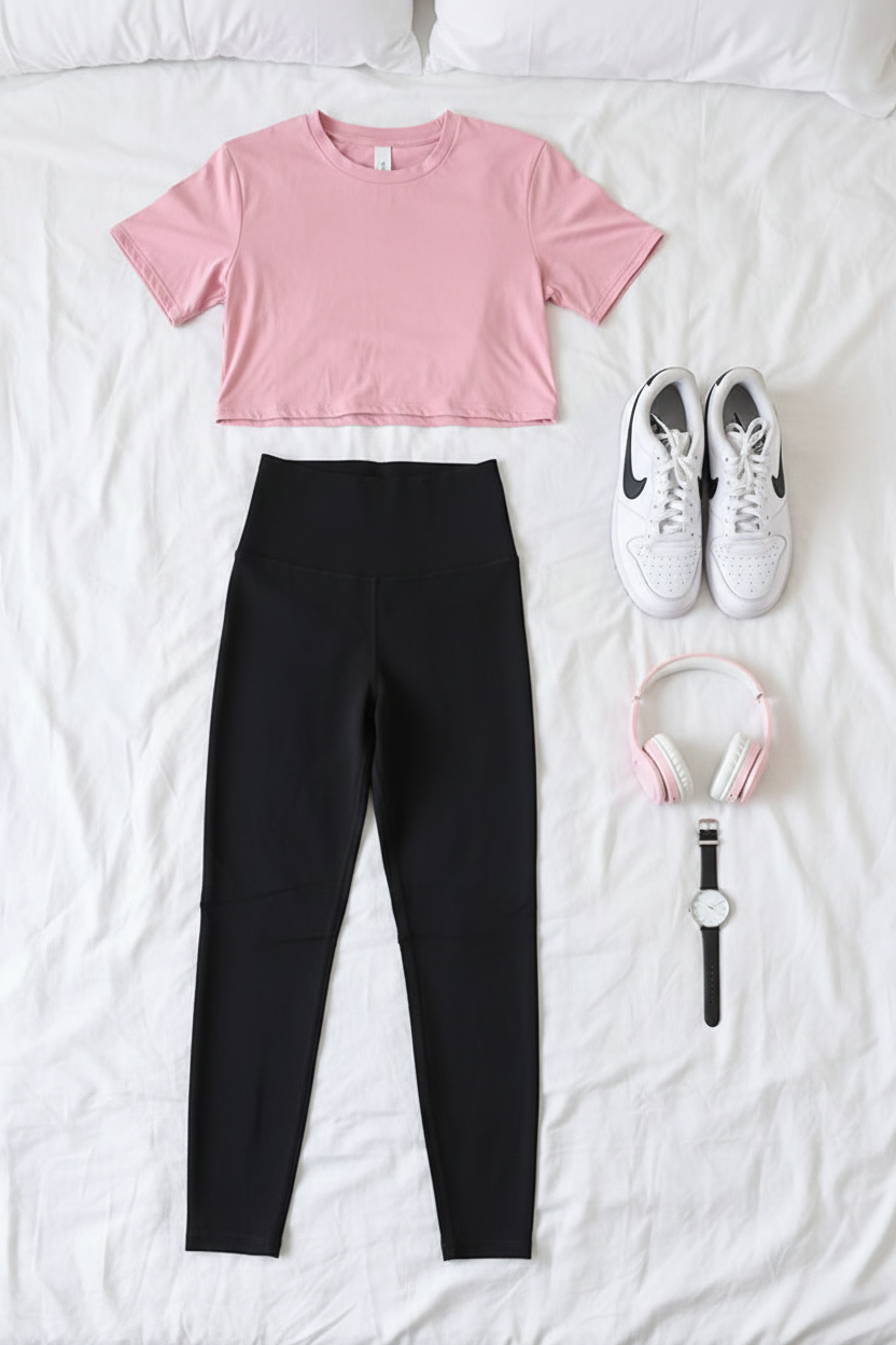 BLUSA CORTA LYCRA LIGERA ROSA 2208