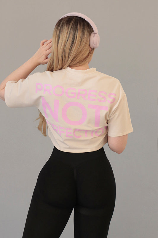 SUDCO TR BEIGE PP ROSA PROGRESS NO PERFECTION