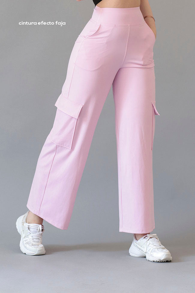 Pants Cargo Wide Leg Efecto Faja