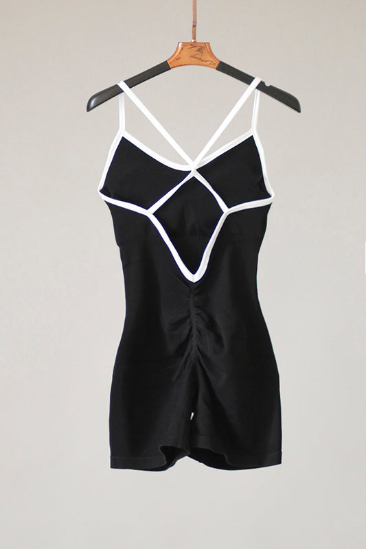 ENTERIZO SCRUNCH Y417 NEGRO
