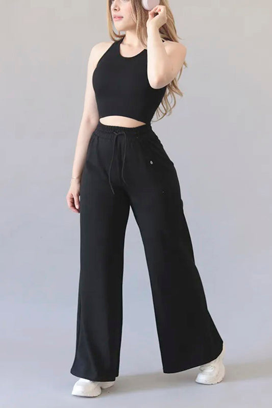 SET DE 2 PIEZAS PANTS ALGODON 012 NEGRO