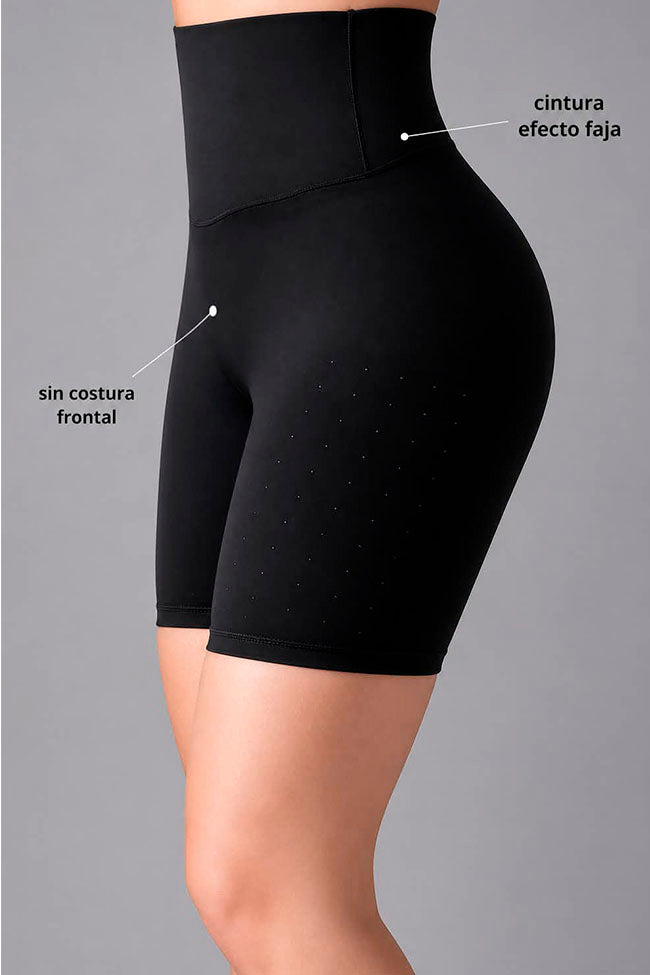 Biker Shorts Shaping Effect Noir