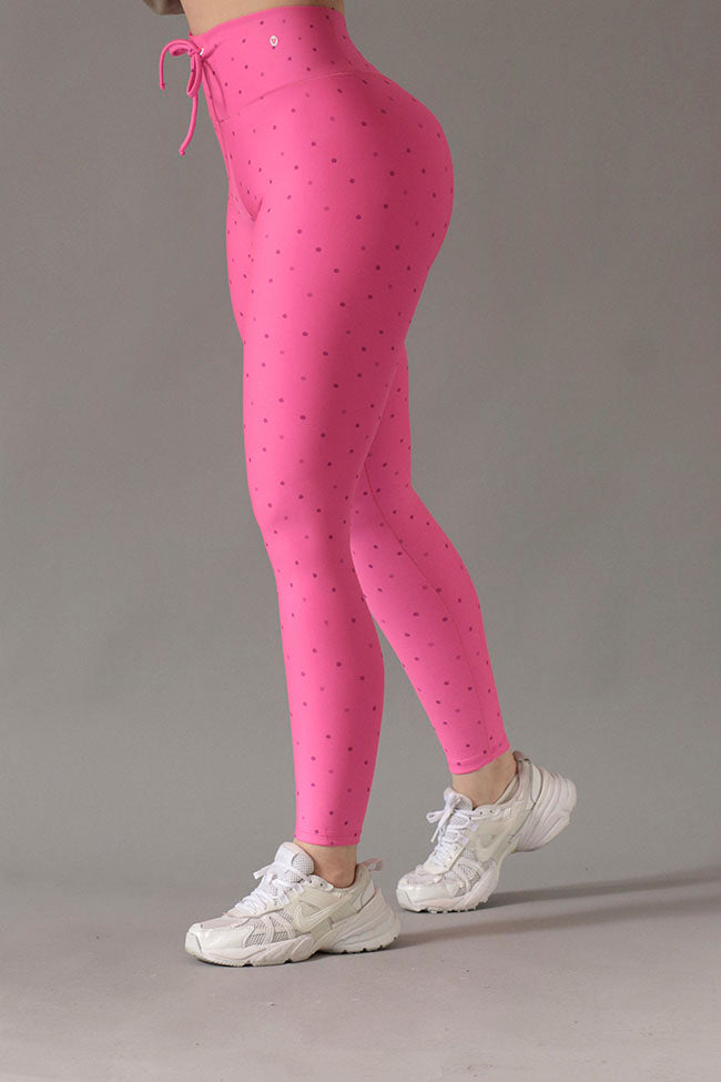 Leggings Pink Polka Dots & Drawstring 💖