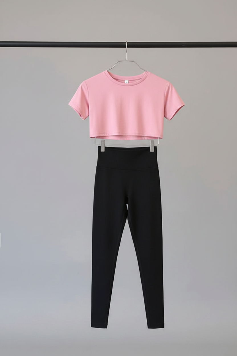 BLUSA CORTA LYCRA LIGERA ROSA 2208
