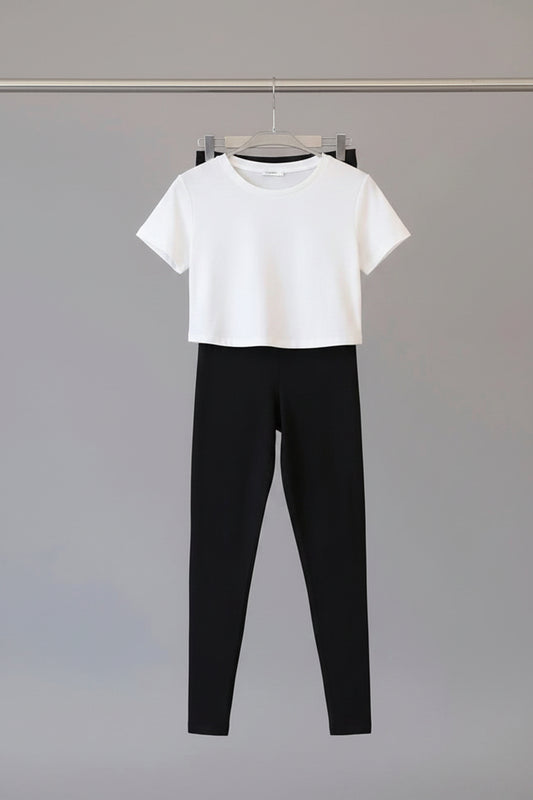 BLUSA CORTA LYCRA LIGERA BLANCA 2208