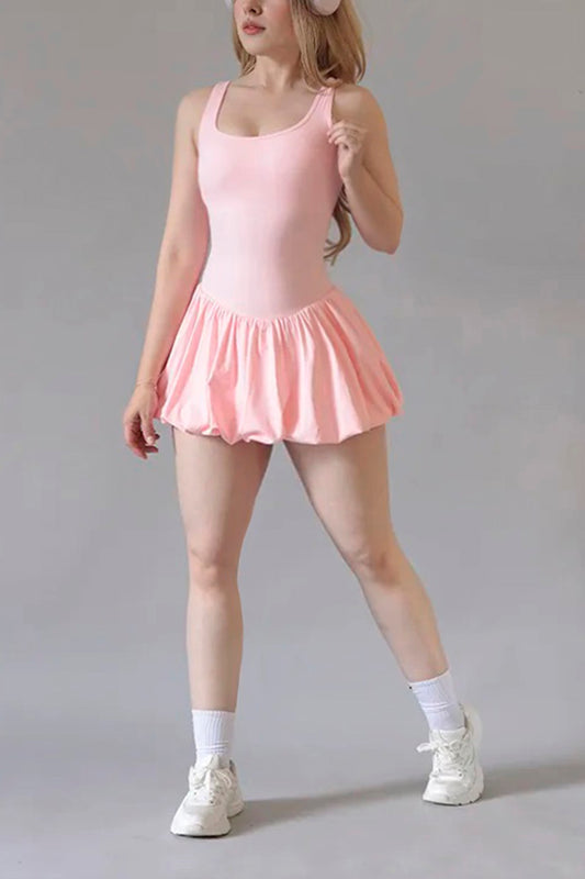 VESTIDO CON SHORT 991 BABY PINK