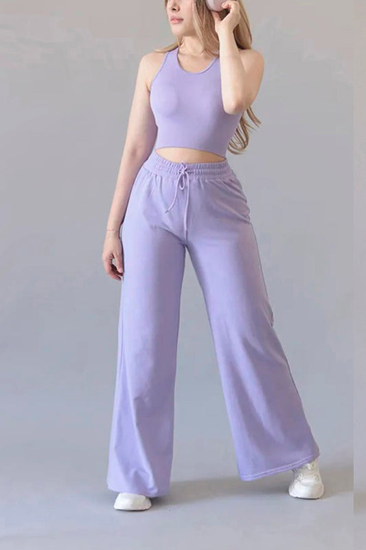 SET 2 PIEZAS PANTS ALGODON 012 LILA