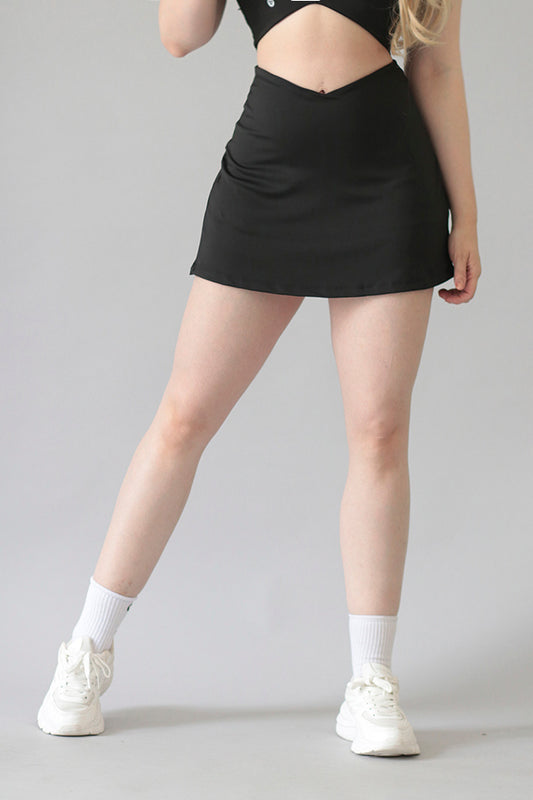 FALDA SHORT LYCRA Y160 NEGRA