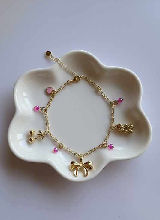 Pulsera Pure Protection: Perlas, Ojo Turco & Pluma