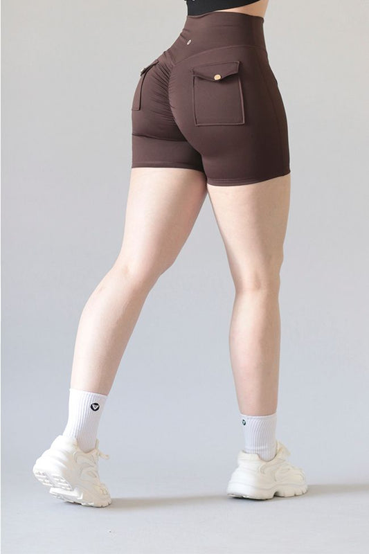 SHORT PUSH UP Y175 CAFÉ